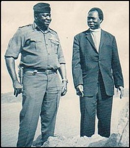 Archbishop Luwum with Idi Amin