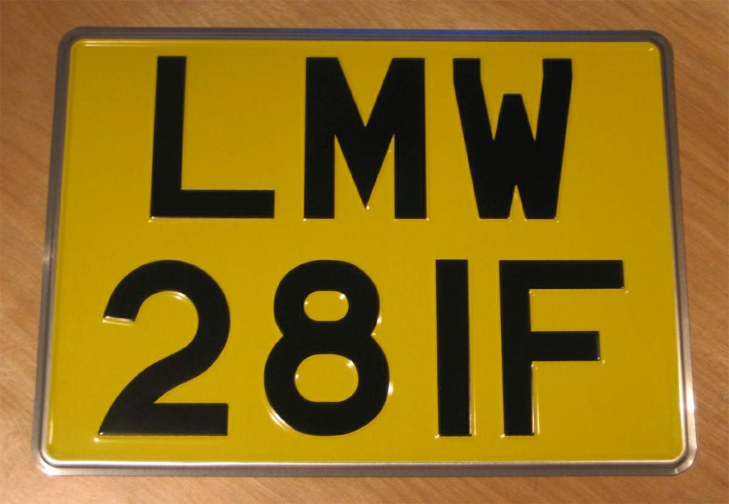 LMW license plate