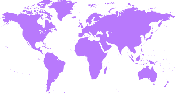 purple world map