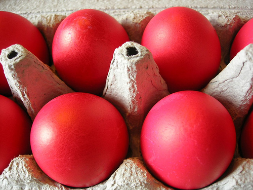 red eggs