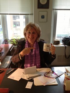 Public Affairs Officer Neva Rae Fox is so dedicated to Lent Madness she's wearing purple nail polish.